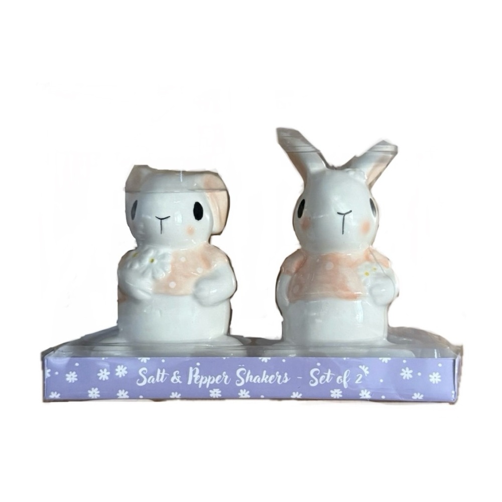 10 Strawberry Street Easter Rabbit Salt & Pepper Shakers